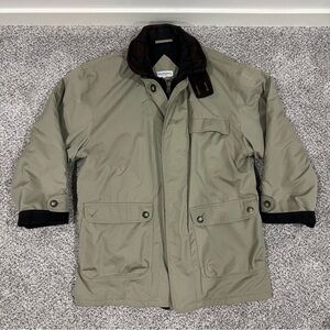 Vtg Bullock & Jones Italy Grey Cotton Wool Lined Plaid Jacket Men’s Size Large